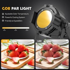 100W COB Par Can Light Stage DJ Light LED Audience Blinder DMX-Disco Party Light