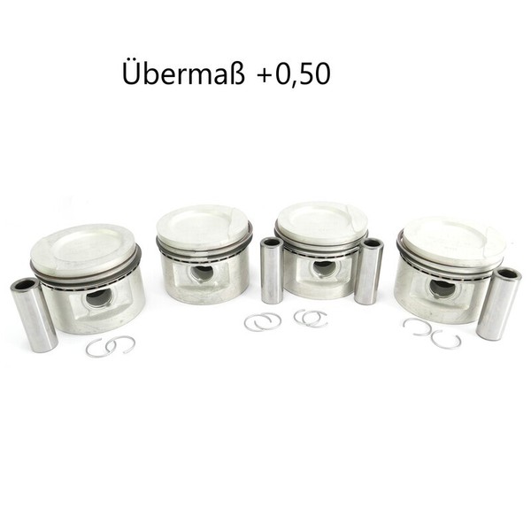 Kolbensatz +0,50 ÜBermaß FüR VW Audi 1.8 GTI 026107081D BS JV-image