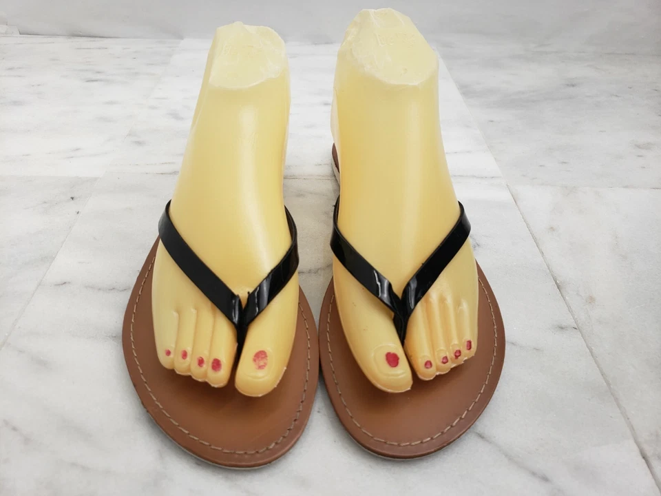 MOSSIMO Women's Shoes Supply Co Slip On Thong Flip Flop Slide Black Size 11 - Image 2 of 4