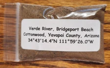Verde River Bridgeport Sand Soil Dirt Sample Cottonwood Yavapai Arizona Apx 30ml