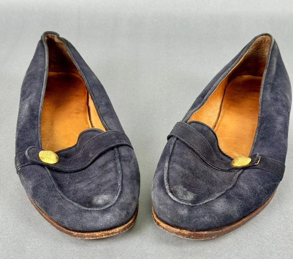 Mocasines vintage de gamuza azul Ralph Lauren RL para mujer 8,5 Foto 3 de 4
