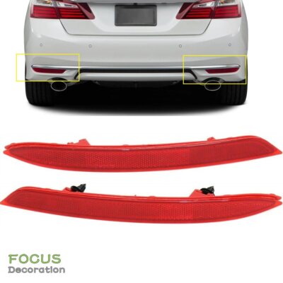 2Pc Rear Bumper Reflector LED Light Brake Signal Lamp For Honda Accord - View #3