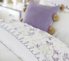 NEW Pottery Barn Kids Margot Corded Duvet Cover Lavender Purple White FULL QUEEN
