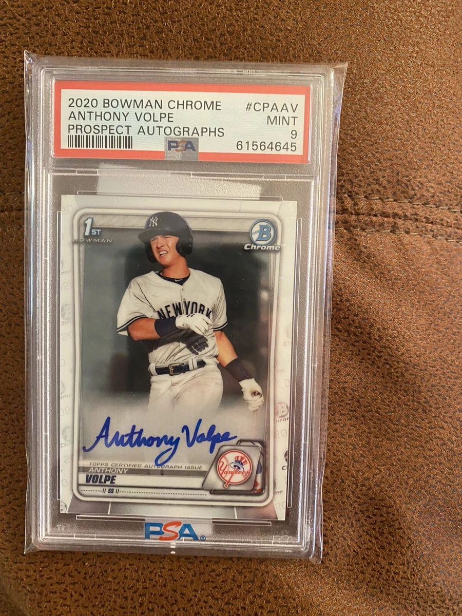 499枚限定 鑑定済】MLB 2020 Bowman Chrome〈ANTHONY VOLPE〉直筆