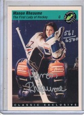 1993 Classic Prospects hockey Manon Rheaume The First Lady of Hockey auto card