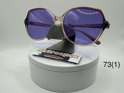 Vintage Oversize Sunglasses NOS Grape Lens Mod. 804 Berry  display picture 1
