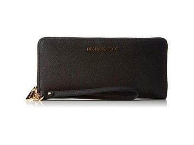 michael kors leather continental wristlet