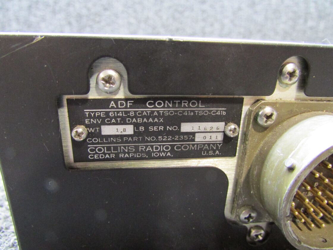 522-2357-011 Collins 614L-8 ADF Control (Gray) | eBay 522-2357-011 Collins 614L-8 ADF Control (Gray) | eBay
