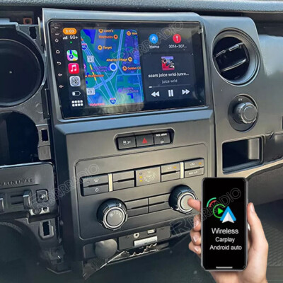 FOR FORD F150 2009-2014 F-150 APPLE CARPLAY ANDROID 15 CAR STEREO RADIO GPS NAVI