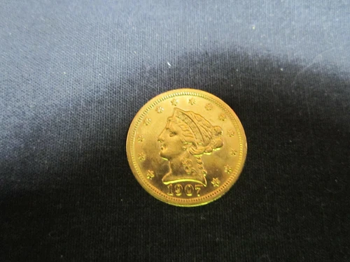 1907 Liberty Head  $2 1/2 Dollars Quarter Eagle Gold US Coin