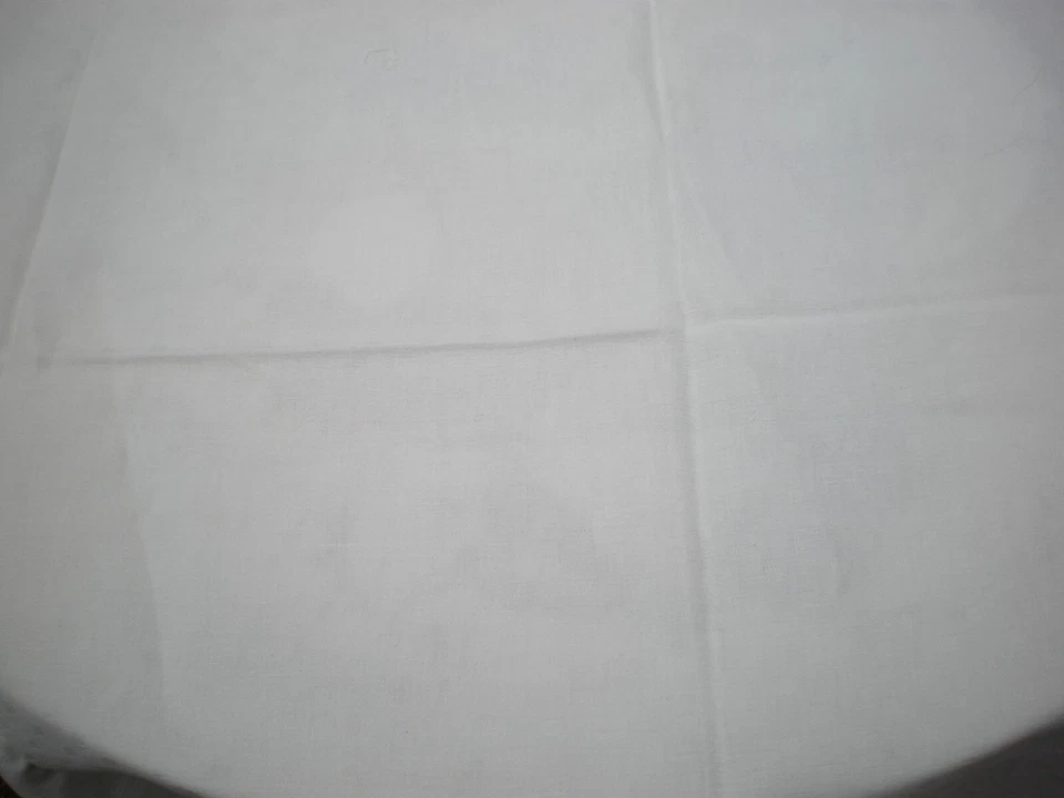 nappe ancienne blanche en damassée 163X122CM - Photo 3/4