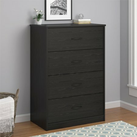 Room Essentials Modern 4 Drawer Dresser Black For Sale Online Ebay