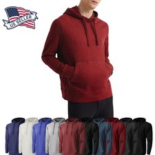 Mens Hooded T Shirts Hoodie Light Pullover Sweatshirts Long Sleeve Tee Casual