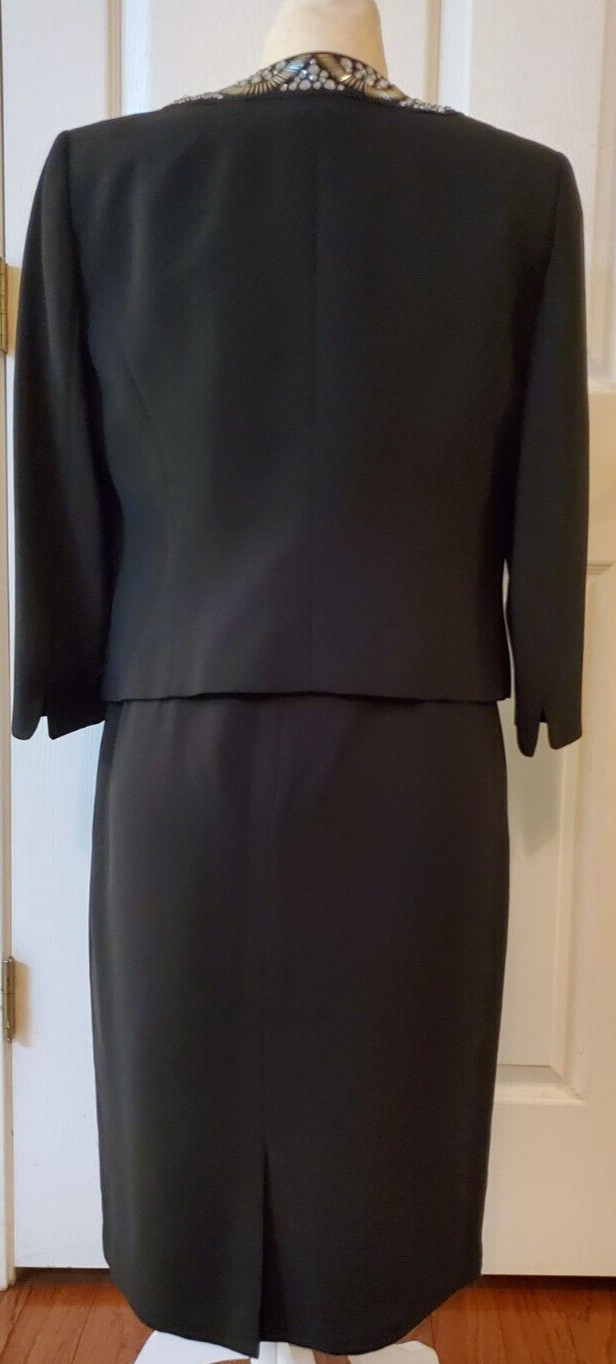 Kasper Separates Petite 2PC Black Polyester Beade… - image 9