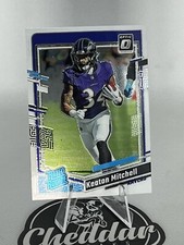 Keaton Mitchell Rated Rookie RC 2023 Donruss Optic Card #207 Baltimore Ravens
