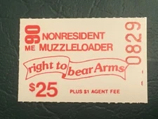 ICOLLECTZONE  US Maine 1990 Muzzleloader Non-Resident  Stamp VF NH