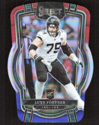 2022 1706E Panini Select RED WHITE BLUE PRIZM DIE-CUT Luke Fortner Rookie