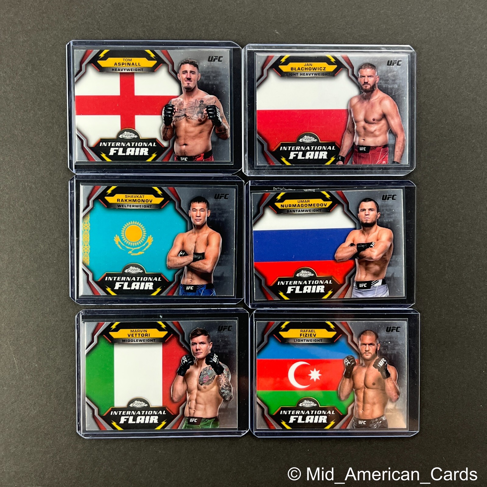 2024 Topps Chrome UFC International Flair & Parallels Pick Your Card SHIPS FREE