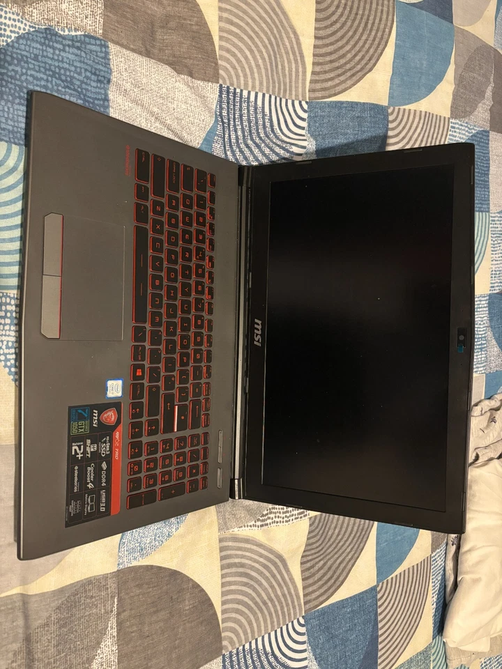 MSI MS-16J9 15.6" Gaming Laptop Intel Core i7 HQ 16GB RAM 1TB SSD - Black / Red - Image 2 of 4