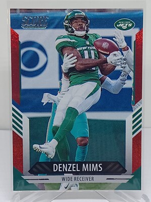Denzel Mims 2021 Panini Score Red # /460 New York Jets