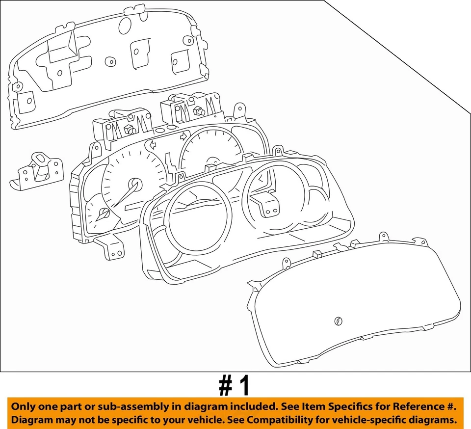 Gauge Cluster Speedometer Has Wear 83800-60b91 OEM 2005 2006 2007 Lexus GX470 - Image 4 of 4
