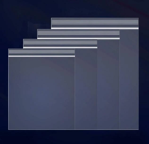 300-10"x 10" CLEAR 2 MIL TOP LOCK ZIP SEAL BAGS PLASTIC RECLOSABLE BAGGIES - Image 2 of 3