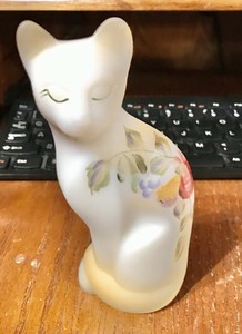 Fenton Stylized Cat Sweet Harvest | eBay