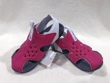 Nike Sunray Protect 2 TD Fireberry/Grey Toddler Girl's Sandals-Size 9/10C NWB