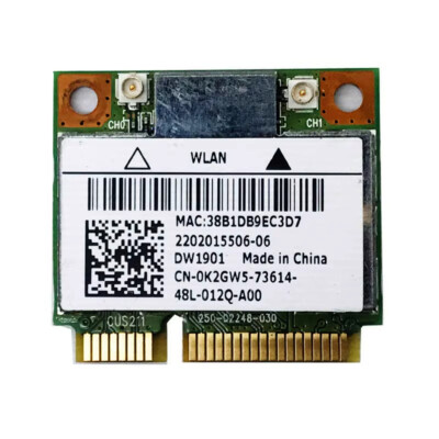 Ursprünglich Atheros AR5B22 DW1901 Drahtlose Wlan-Karte Mini PCI-E 0K2GW5