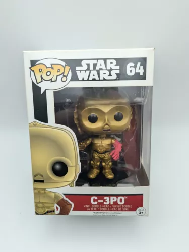 Funko Pop Star Wars #64 C-3P0 Chrome Red Arm