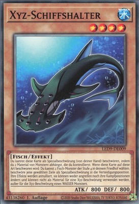 YuGiOh Xyz-Schiffshalter LED9-DE009 Common Excellent 1st