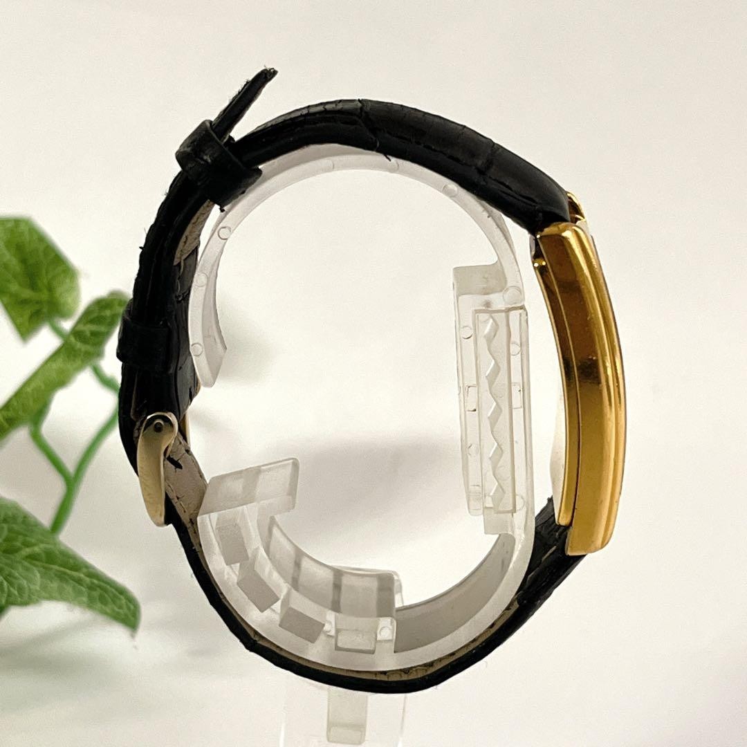 Vintage Gucci Rectangular Square Watch White Dial… - image 3