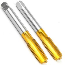 2 PCS M10 x 1.25 Thread Tap M2 HSS Right Hand Threading Milling Hand Tap