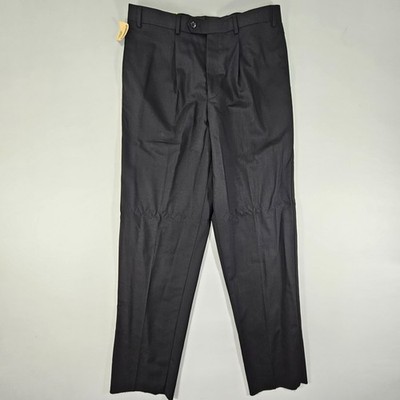 Emanuel Ungaro men's Dress Pant Trousers Pleated Wool Size 36 Unfinished NEW