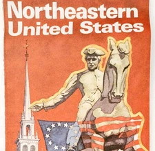 1976 Citgo Road Map Bicentennial Eastern US American Revolution Vintage 20 DWF10