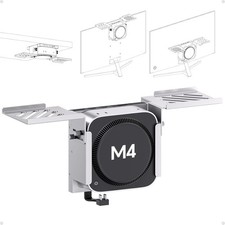 PULWTOP Mac Mini M4 Dock  Mount with M.2 NVMe SSD Enclosure
