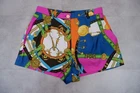 Versace Womens Silk Shorts Size 44 Uk 12 Medusa Multicolour Print