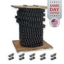 #80 Roller Chain x 50 feet + 5 Connecting Links + Same Day Expedited Shipping