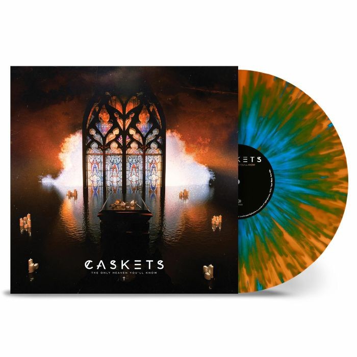 CASKETS - The Only Heaven You'll Know - BLUE & ORANGE SPLATTERED VINYL