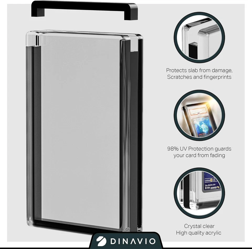 Estuche de acrílico para exhibición de tarjetas con clasificación PSA para losas estándar PSA y CGC - Estuche de losa Foto 3 de 4