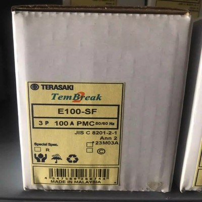 1pcs TERASAKI Circuit Breaker E100-SF 3P 100A PMC