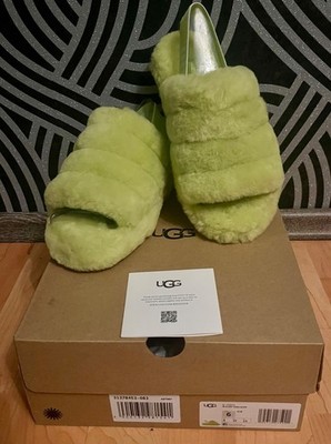 Ugg W FLUFF YEAH SLIDE Gr 37 Lammfell Sandalen Nei 