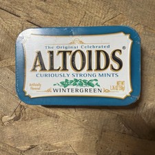 1x Tin Altoids Wintergreen Flavor Mints - 1.7...