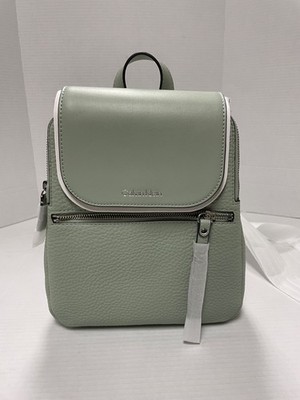 Calvin Klein Reyna Novelty Key Item Flap Backpack Dove Grey