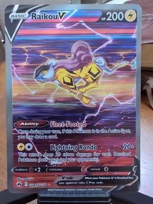 Raikou V GG41/GG70 SWSH: Crown Zenith: Galarian Gallery Holo NM
