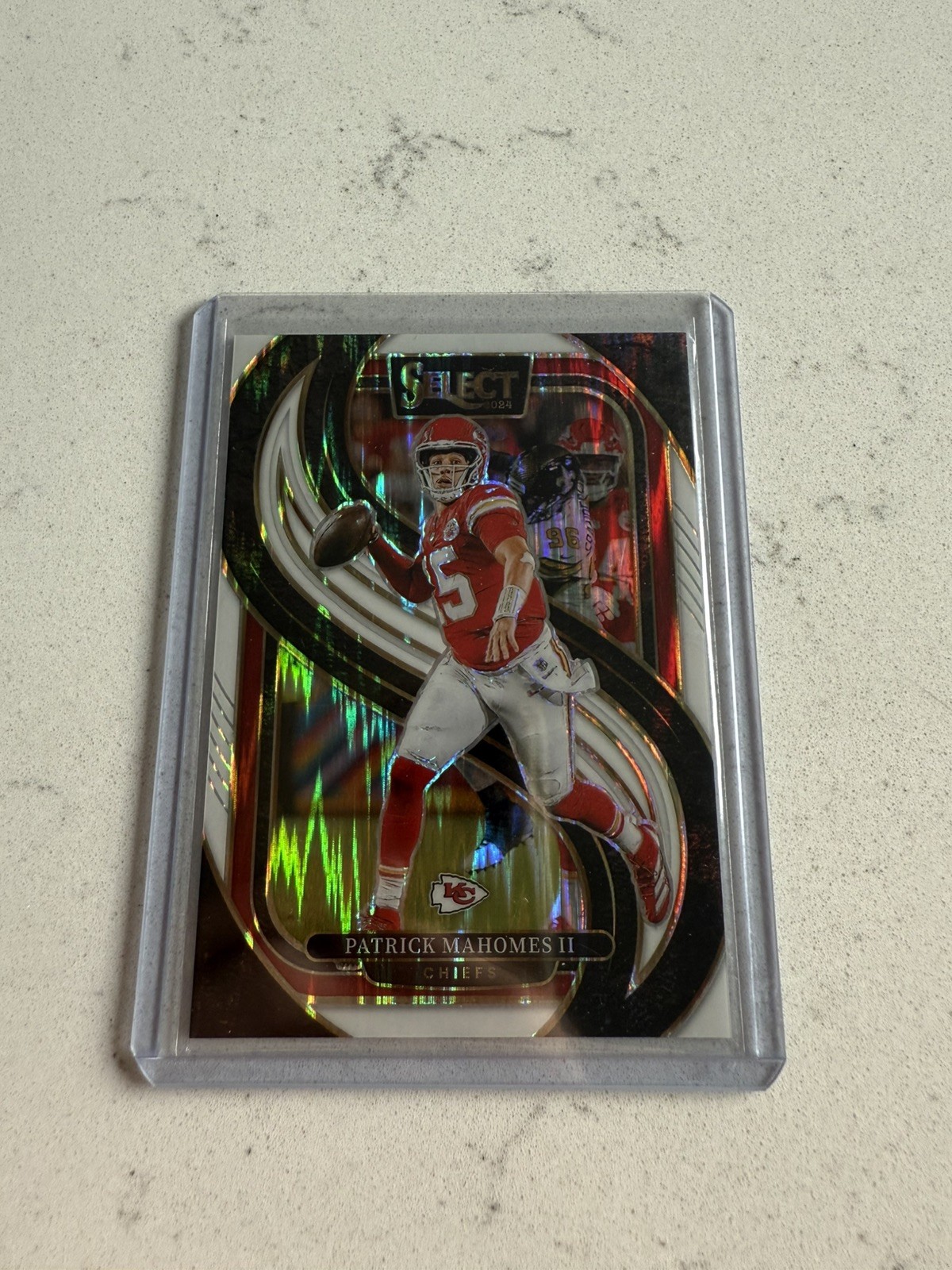 2024 Panini Select -Premier Level Patrick Mahomes II #120 White Shock Prizm /199