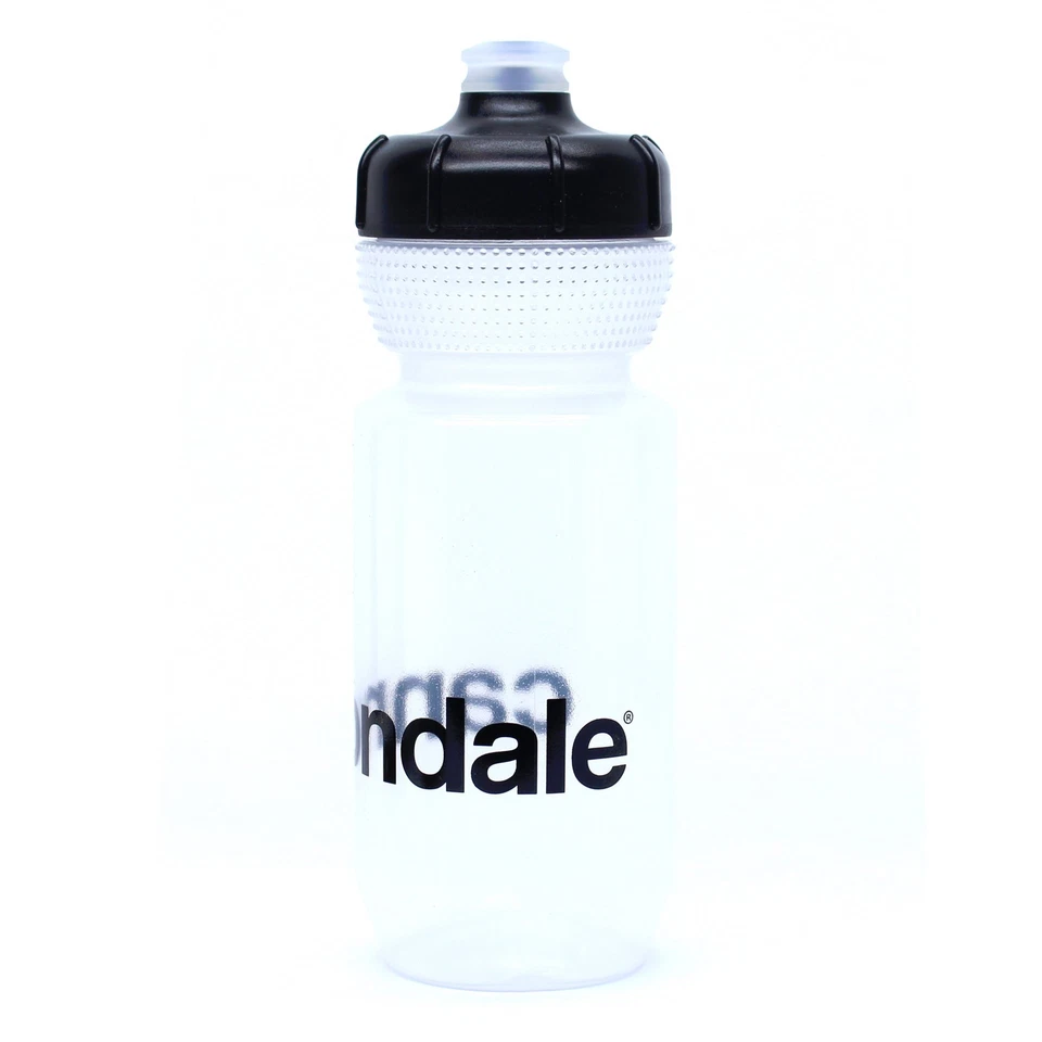 Botella de agua Cannondale Gripper logotipo transparente con negro 600 ml/21 oz CP5102U1060 Foto 2 de 3