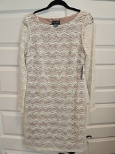 Jessica Howard Lace Overlay 3/4 Sleeve Dress. Size 12