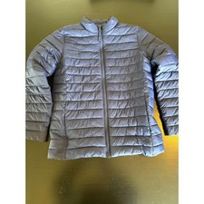 Lands End Kids Navy Blue Primaloft Packable Puffer Jacket Size L 10-12
