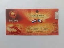 Fußballsammlerticket Kroatien/Croatia-Frankreich/France UEFA Euro 2004,17.06.04